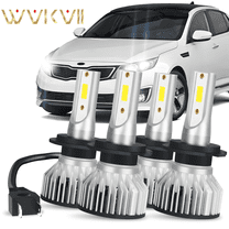 For Kia Optima Hybird 2014 2015 Combo LED Headlight High-Low Beam Bulbs 6000K White