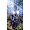 thumbnail image 1 of 5D DIY diamante pintura completo redondo taladro Jet bosque tren pared decoración Rhinestone Hugtrwg Para estrenar, 1 of 9
