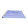 thumbnail image 2 of Ahgly Company Machine Washable Indoor Rectangle Abstract Blue Contemporary Area Rugs, 2' x 4', 2 of 4