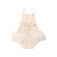 thumbnail image 4 of Qiylii Baby Girls Lace Romper, Sleeveless Strap Embroidery Backless Jumpsuit, 4 of 5
