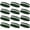 Dark Green / White / Dark Green, variant on COUVER Sports White Striped Terry Cloth 2 Colors Head Sweatband, 12PCS Bulk Set, Red/White/Red