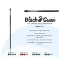 thumbnail image 2 of Black Swan Synthetic Red Sable Paint Brushes - Filbert Size # 6 -  Professional Quality Long Handle Paint Brushes for Oil, Heavy Body Media and Acrylic - Artists of All Levels, 2 of 7