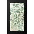 thumbnail image 2 of Vess, June Erica 14x24 Black Modern Framed Museum Art Print Titled - Green Flowerhead I, 2 of 5