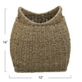 thumbnail image 2 of Household Essentials Handled Basket, Seagrass, 2 of 9