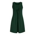 thumbnail image 4 of YAYUBA Little Black Dress Ladies Fashion Casual Loose Solid Color With Pocket A Line Flowy Dresses, 4 of 7