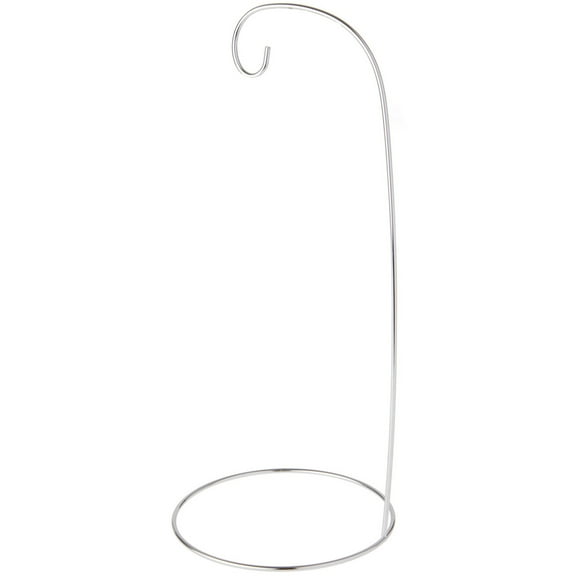 Bard's Silver Ornament Stand, 12" H x 5.25" W x 5.25" D
