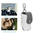 thumbnail image 6 of Golf Ball Waist Bag, Golf Ball Carry Pouch with Tee Holder, Buckle, Clip, White Gray, 6 of 6