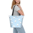 thumbnail image 2 of Honeii Goose White Flowers Print Women Top Handle Satchel Handbags,Fashion Handbag,Messenger Tote Bag Purse for Women,Shoulder Bag Handbag for Travel, Work, 2 of 6