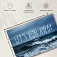 thumbnail image 6 of Elephant Stock Let's Run Away Seascape Wall Art - Horizontal Canvas Wall Art - Living Room Wall Decor - Beach Canvas - Blue And White Decor - 45" x 30", 6 of 8