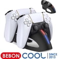 thumbnail image 1 of Station de Charge pour Manette PS5, Accessoires Playstation 5, Station de Charge Double pour Manette Playstation 5 Dualsense - Blanc, 1 of 8