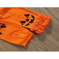 thumbnail image 3 of Tenues d'Halloween pour Bébés Filles, Barboteuse à Manches Longues avec Bandeau en Maille, 3 Pcs, 3 of 8