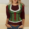 thumbnail image 2 of Oktoberfest Shirt for Women Funny Graphic German Shirts 3/4 Sleeve October Festival Oktoberfest Outfits 2025 Party Themed Tops, 2 of 4