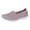Purple, variant on CAICJ98 Womens Sneakers Women's Round Comfortable Casual Knitted Loafers Breathable Lightweight Slip on Walking Shoes,Grey