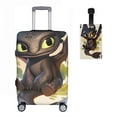 thumbnail image 2 of How to Train Y×our Dra×gon Luggage cover accessory kit, luggage tag, comfort luggage handle wrap, washable zipper closure luggage cover, 2 of 5