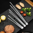 thumbnail image 5 of 3 Piezas Pinzas para Barbacoa Pinzas para Parrilla de Acero Inoxidable Pinzas para Alimentos de Cocina Pinzas para Cocinar Herramienta de Abrazadera para Filete, Buffet, Carne, 5 of 5