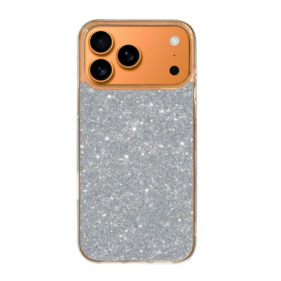 Case For Apple iPhone Air / 17 Pro / 17 Pro Max Series Case, Slim Thin Transparent Flexible Clear TPU Shockproof Phone Case For iPhone 17 Series, silver glitter