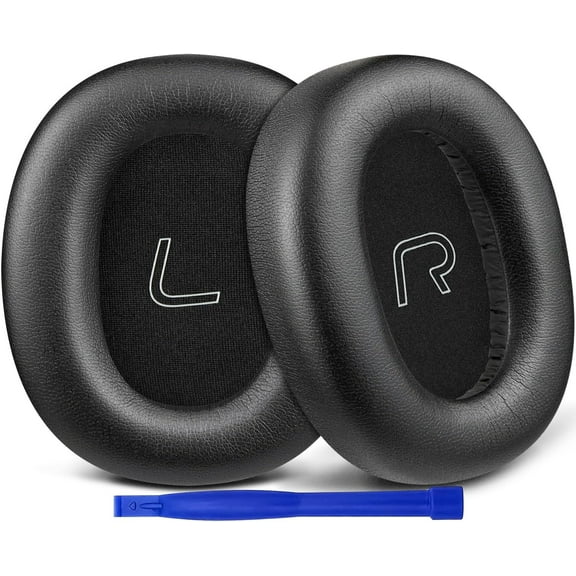 SOULWIT Professional Replacement Ear Pads for Edifier W860NB Pro, WH950NB ANC Headphones(Do Not Fit W860NB), Earpads Cushions with Soft Protein Leather, High-Density Noise Isolation Foam - Black