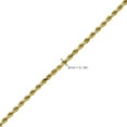 thumbnail image 4 of 10K Yellow Gold Solid Diamond Cut Rope Chain Necklace (3mm, 26"), 4 of 8