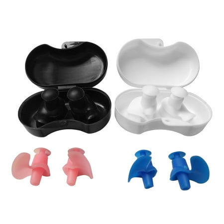 

TureClos 2pcs Swimming Waterproof Silicone Earplugs Resting Sleeping Working Noise Cancelling Silicone Earplugs Kids