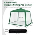 thumbnail image 2 of YUSAZENS Waterproof Outdoor Pop Up Screen Tent, 10 ft by 10 ft Gazebo with Mesh Netting Walls Air Vent, for Camping Picnics Backyard Parties, 2 of 6