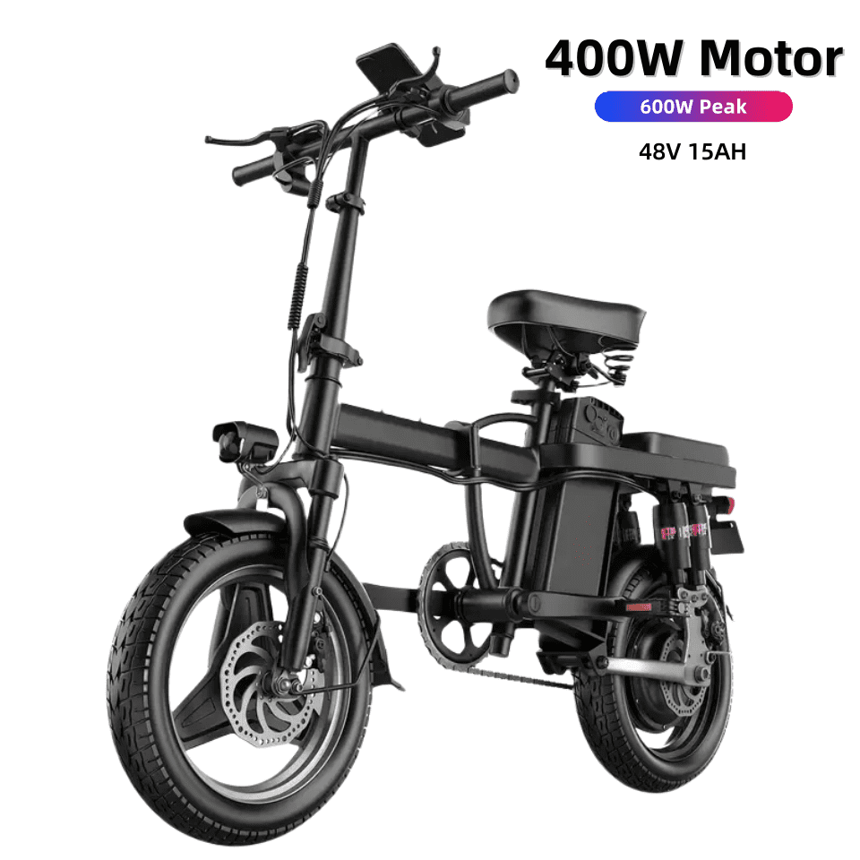 Electric Bike for Adults, E Bike with 48V/15Ah Removable Battery 14''4.0'' Fat Tire Folding Electric Bicycle with 400W Motor 20MPH/35Miles Mountain E Bike for Men Women, UL2849 Certified