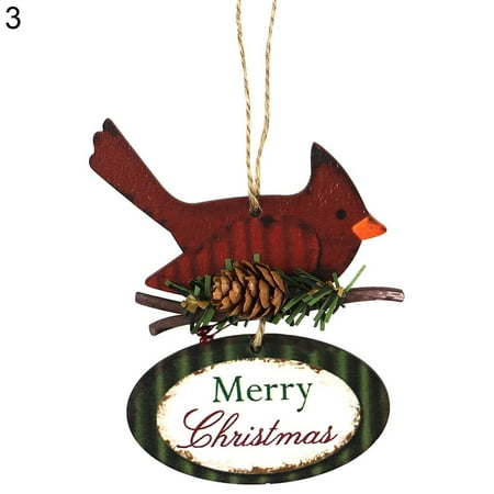 

ONWRACE Handmade Hanging Decor Wood Deer Shape Hanging Pendant for Home