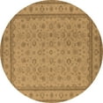 thumbnail image 1 of Ahgly Company Indoor Round Oriental Brown Traditional Area Rugs, 6' Round, 1 of 4