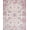 Pink Multi, Pattern 9, variant on ODIKA Vintage Floral Medallion With Distressed Scroll Border And Botanical Sprays for Home Office, Gaming Room, Under Desk, Non-Slip Chair-Friendly