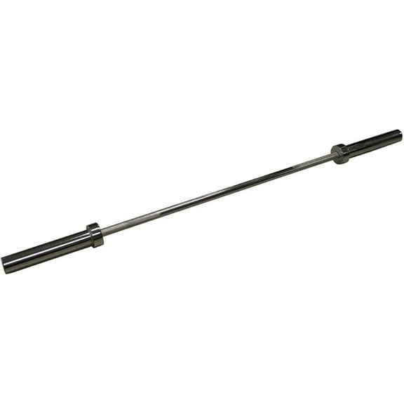 60-Inch Barbell, 300 lbs Capacity, Chrome Plated – Weightlifting Bar with Medium Knurling & Rotating Sleeves for Strength Training, Home Gym, and Powerlifting