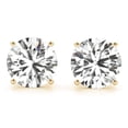 thumbnail image 3 of 1.00 to 6.00 Carat Diamond, Stylish Prong Set 14K White Gold Round-cut Diamond Stud Earring (I-J,VS2-SI1)  Lab Grown Diamond, 3 of 12