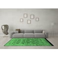thumbnail image 3 of Ahgly Company Indoor Round Oriental Emerald Green Traditional Area Rugs, 8' Round, 3 of 4