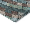 thumbnail image 3 of Addison Rugs Mayfield Premium Machine Washable Transitional Geometric Teal Rectangle Rug, 10' x 14', 3 of 6