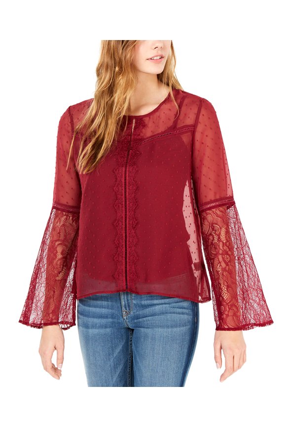 | Swiss Dot Top | Red | Size L