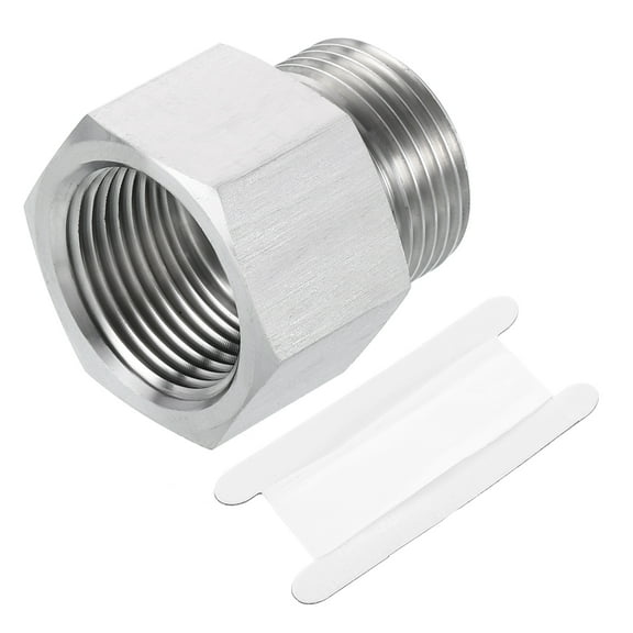 Pipe Fitting Reducing Adapter, G3/4" x 3/4" NPT Reducer Connector, Silver