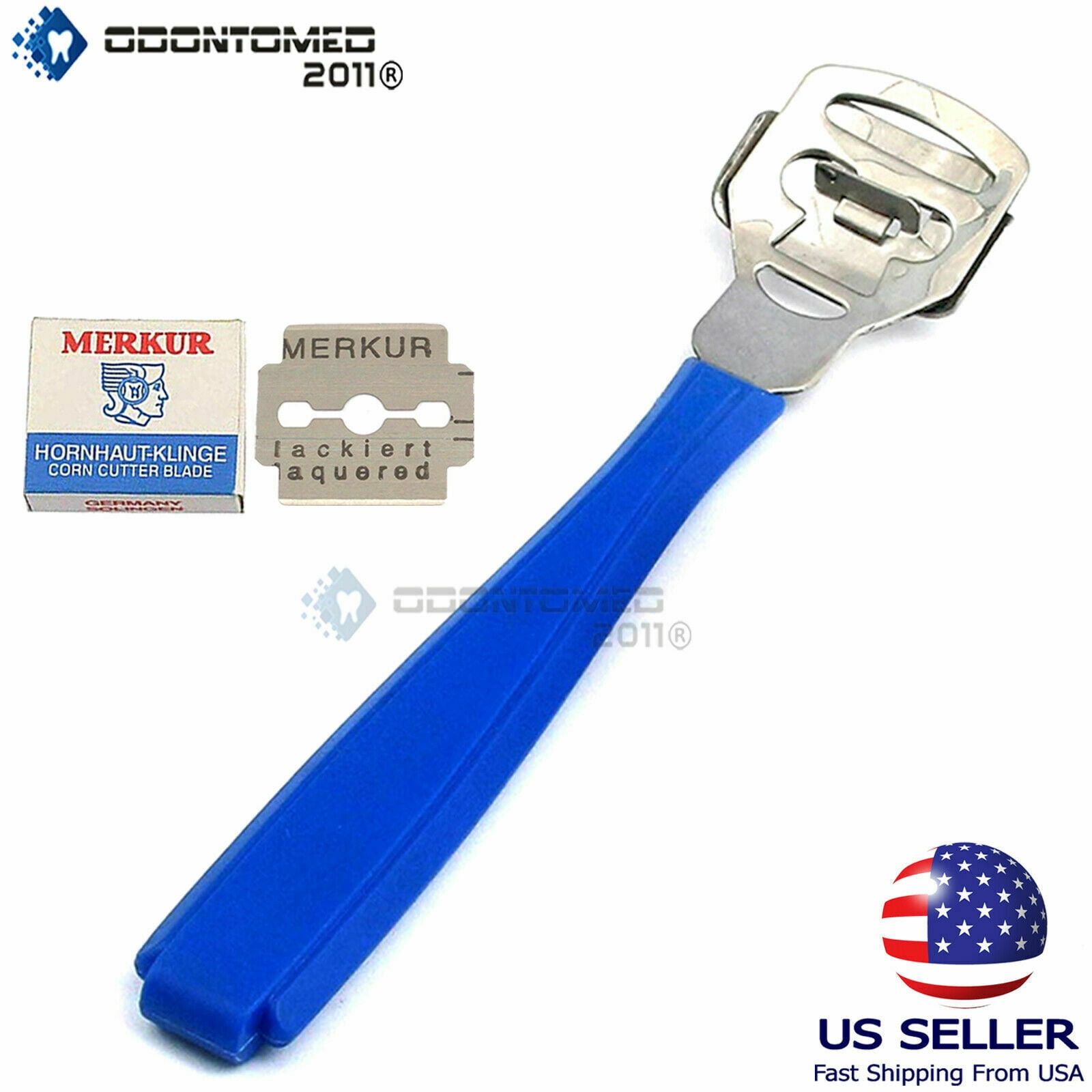 OdontoMed2011 Blue Pedicure Callous Callus Shaver Foot Tough Skin Corn