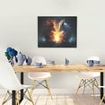 thumbnail image 5 of Lsque Red And White Flame Fox Print Wall Art – Decorative Picture for Living Room, Bedroom, and Office (Horizontal), 5 of 6