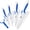 Blue, variant on MYVIT Ceramic Knife Set Kitchen 4-Pack Paring Knife with Cover Chefs Fruit Vegetable Cutting Knife for Boneless Meat