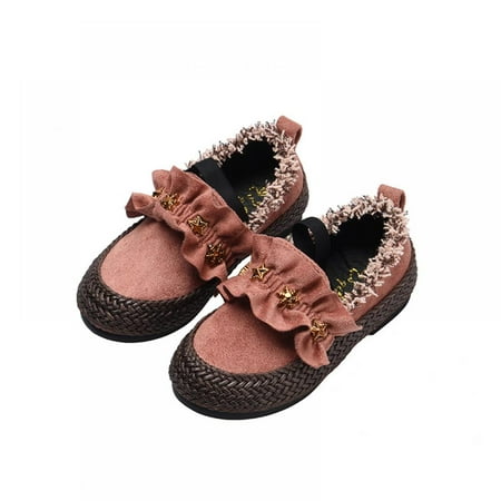

Kids Flat Shoes Soft Velvet Casual Classic School Pease Shoe