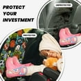 thumbnail image 4 of Pofeuu Balls Print 2 Pack PU Leather Kick Mat Back Seat Protector, Universal Car Seat Back Organizer, Waterproof Backseat Protector For Most Car, 4 of 8