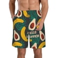 thumbnail image 1 of Fotbe Banana And Avocado Trajes de Baño Estampados para Hombre, Shorts de Verano de Secado Rápido, Ropa de Playa, Bañadores-XX-Large, 1 of 6