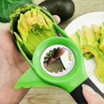 thumbnail image 3 of 3 In 1 Avocado Slicer Tool With Grip Handle,multifunctional Avocado Knife Peeler,avocado Pitter And Cutter (black+green), 3 of 3