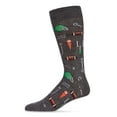 thumbnail image 4 of MeMoi Men's Ready for Some Football Bamboo Blend Crew Sock - Mens - Male, 10-13, Black, 4 of 7