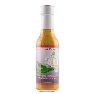 Blistered Shishito & Garlic by Angry Goat Pepper Co, Mild Heat Hot Sauce with Flavors of Shishito Peppers & Green Jalapenos, 5 fl oz Bottle (1-Pack)