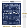thumbnail image 6 of Warm Hugs Healing Blanket - Cancer Gifts for Women Men, Get Well Soon Gift for Friend Family, Sympathy Inspirational Blanket, Soft Comfort Throw Blankets 60"x80", 6 of 7