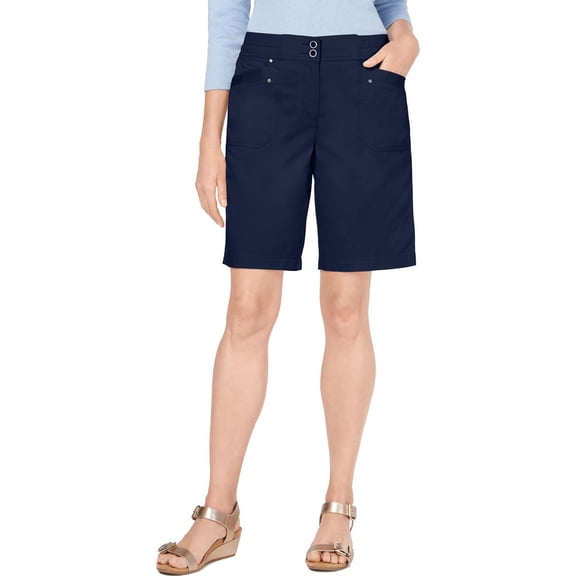 Karen Scott Womens Knit Comfort Waist Shorts