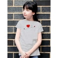 thumbnail image 2 of Red Heart Ladybug T-Shirt Juniors -Image by Shutterstock,  Medium, 2 of 4