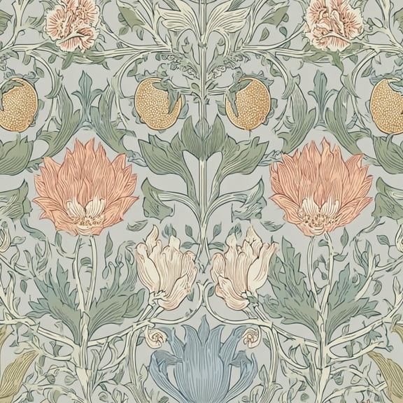 Peel and Stick Wallpaper Floral Delicate Roses Peonies Soft Pastels Spring Decor Wall Mural 17.7in x 9.8ft Self Adhesive Removable Wall Paper Renter Friendly Wallpaper for Nursery Bedroom Cabinets