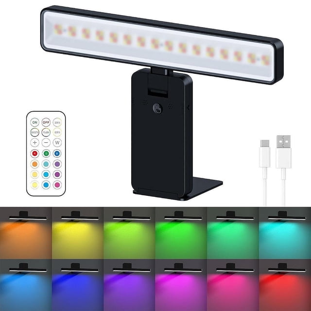 twisto Picture Light for Wall Rechargeable Cordless Remote Control LED Adjustable Angle Dimmable Sconce Lighting for Art Display Suitable for Artwork Painting Gallery Frame Living Room black