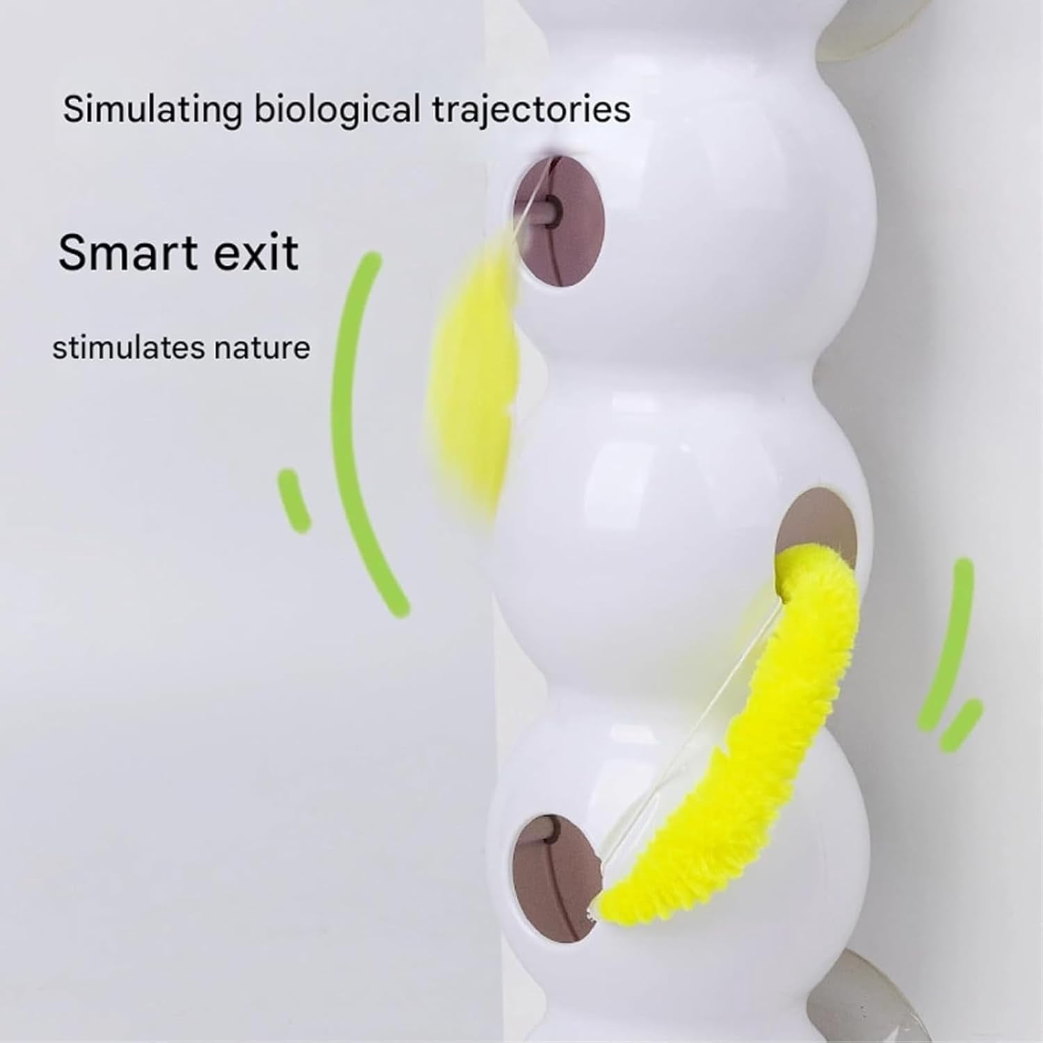 Happy Luna Cat Toy, Cat Toys with Worm Design, Interactive Automatic Kitten Plaything, Fun Stimulating Exercise for Bored Felines