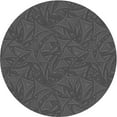 thumbnail image 1 of Ahgly Company Machine Washable Indoor Round Transitional Smokey Gray Area Rugs, 4' Round, 1 of 7